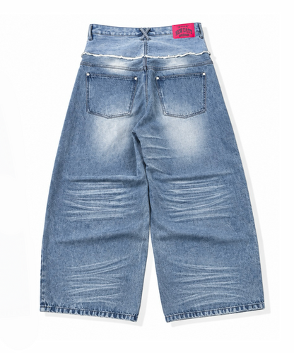 CUT-UP LOOSE FIT DENIM