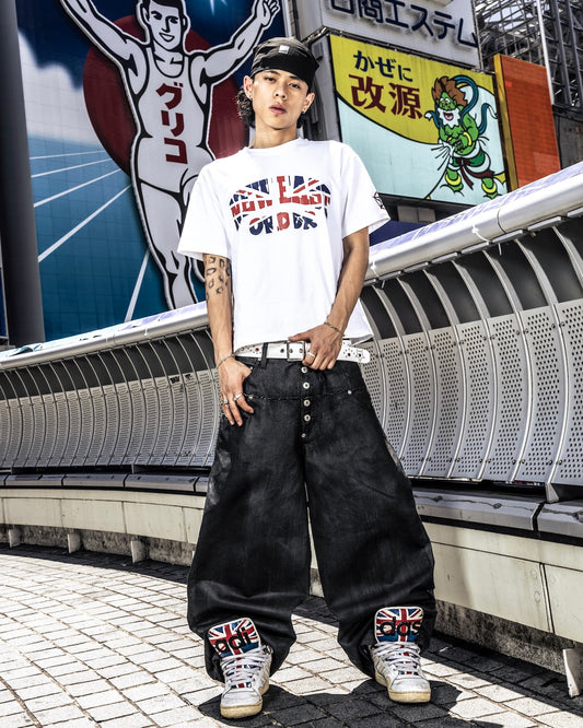 CUT-UP COATED DENIM