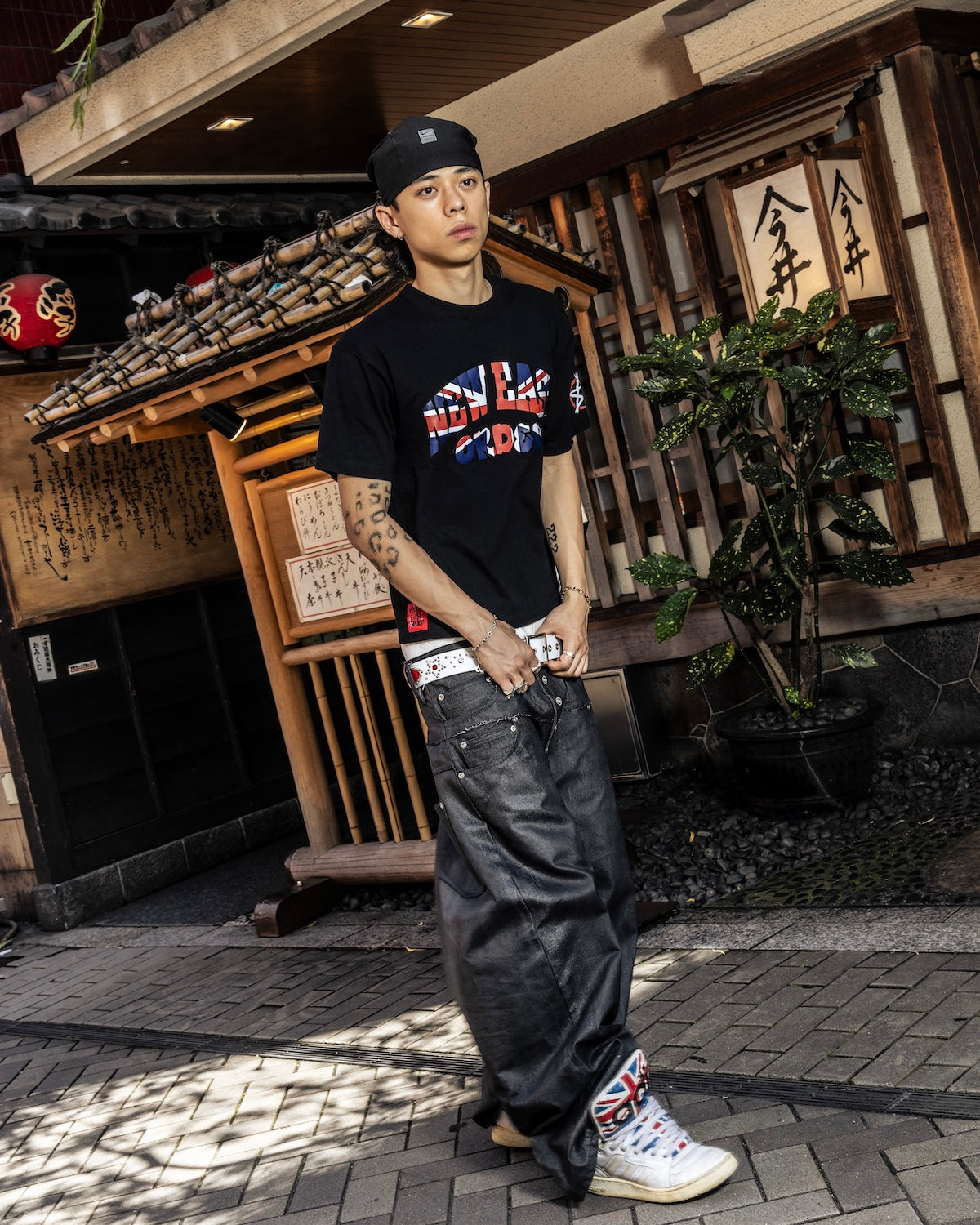 CUT-UP COATED DENIM