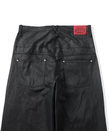 CUT-UP COATED DENIM