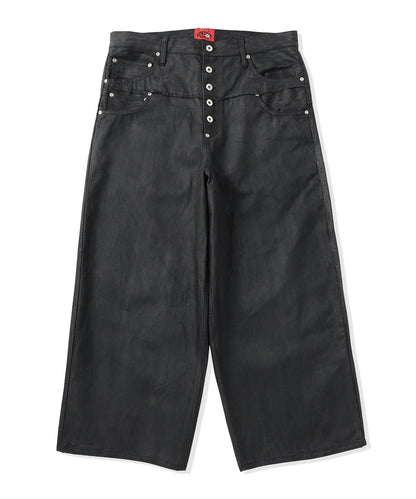 CUT-UP COATED DENIM