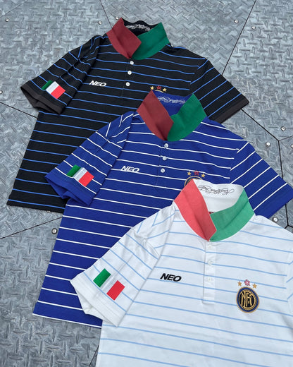 Italy Stripe Football Polo
