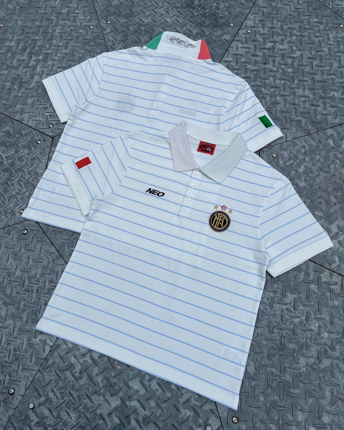Italy Stripe Football Polo