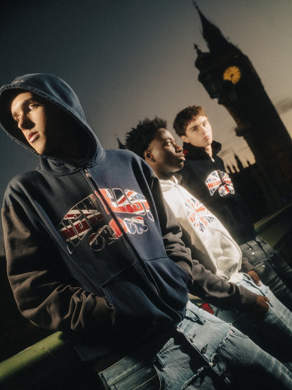 UNION JACK LOGO HOODIE