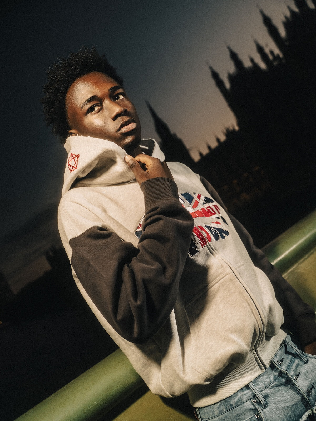 UNION JACK LOGO HOODIE